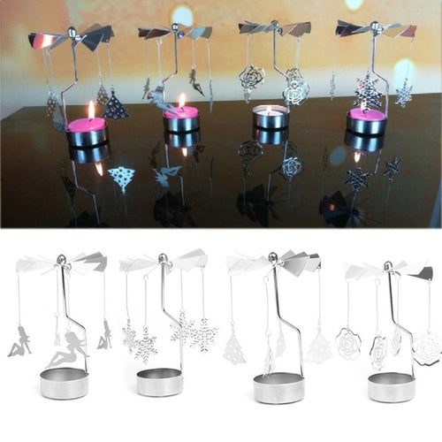 Rotary candle holder Spinning Tealight Candle