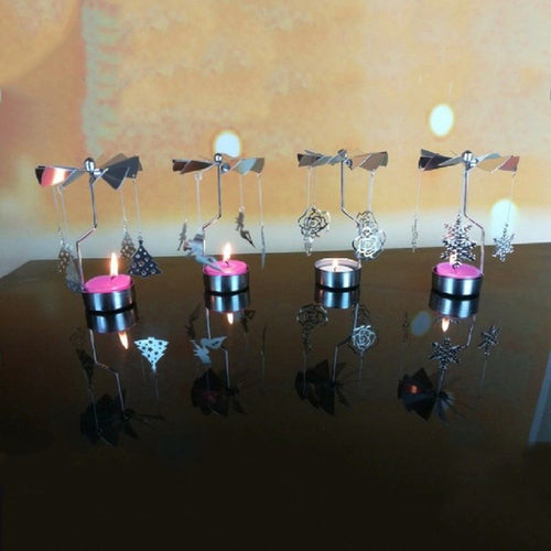 Rotary candle holder Spinning Tealight Candle