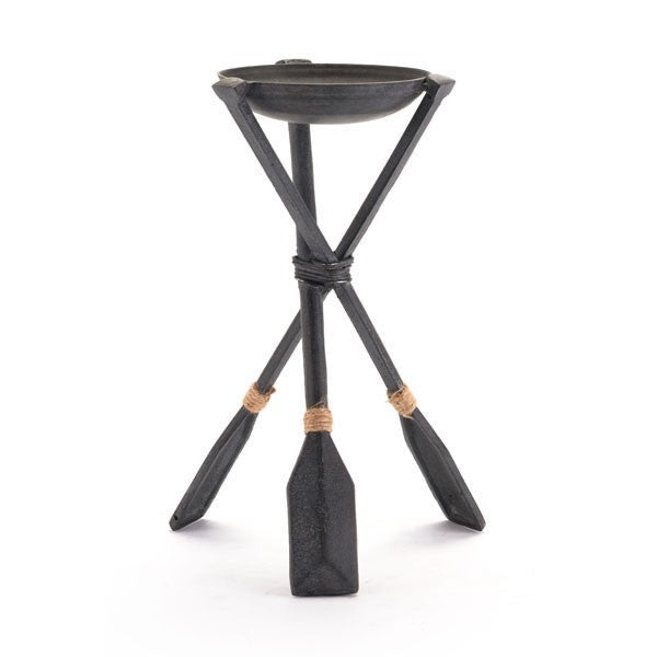 Kandly  Paddle Candle Holder Lg  Black