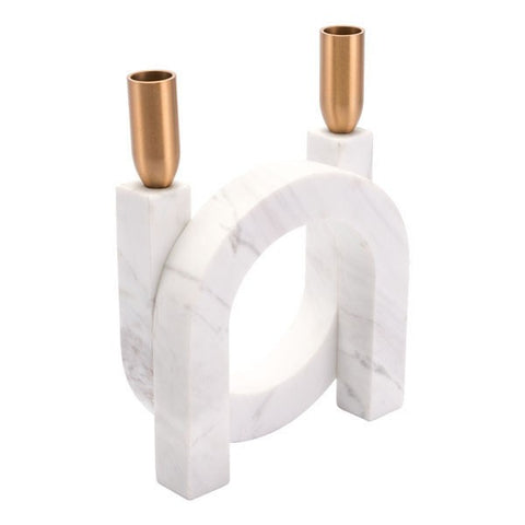 Kandly Circular Candle Holder Matt White