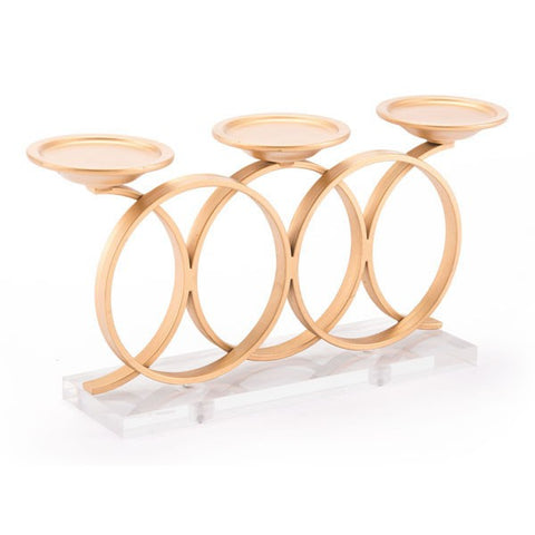 Kandly Infinity Candle Holder Gold