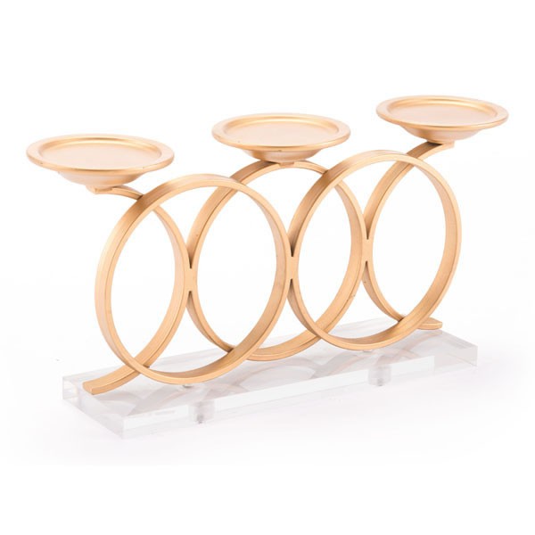 Kandly Infinity Candle Holder Gold
