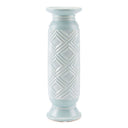 Kandly Herringbone Candle Holder Md Blue