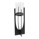 Kandly Equis Black Candle Holder Md Black