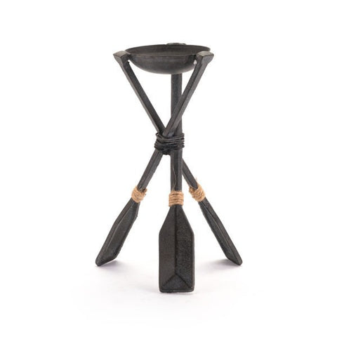 Kandly Paddle Candle Holder Sm Black