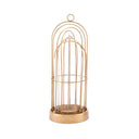 Kandly Birdcage Candle Holder Sm Gold