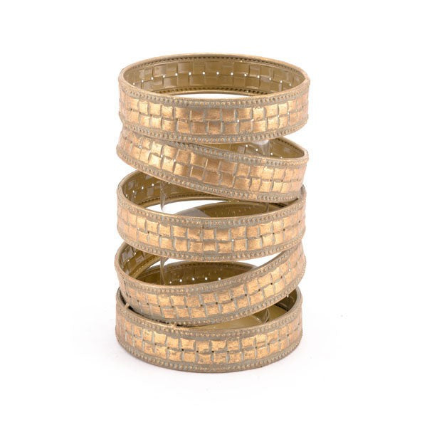 Kandly  Cinta Candle Holder Md Antique Gold