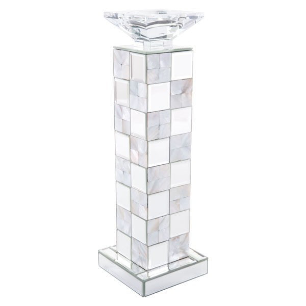 Kandly  Squares Candle Holder Lg Mirror And Mop