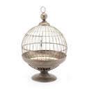 Kandly  Round Birdcage Candle Holder Gray