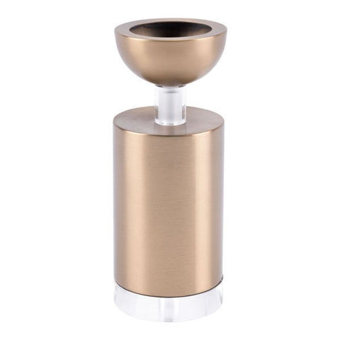 Kandly Cilinder Candle Holder Sm Gold