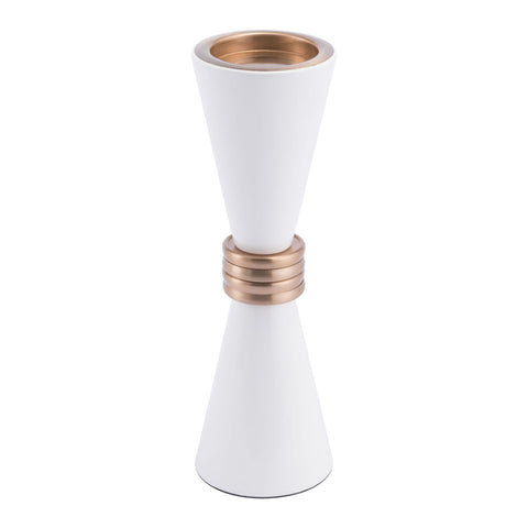 Kandly Olga Candle Holder White & Gold