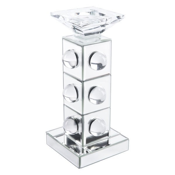 Kandly Mirrored Candle Holder Sm Mirror&Lucite