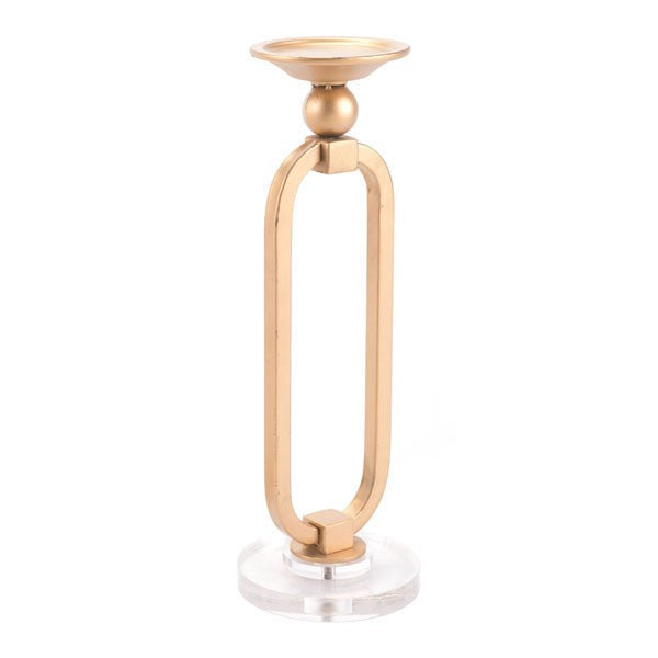 Kandly Lucite Candle Holder Lg Gold