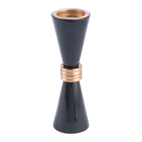 Kandly  Olga Candle Holder Black  & Gold